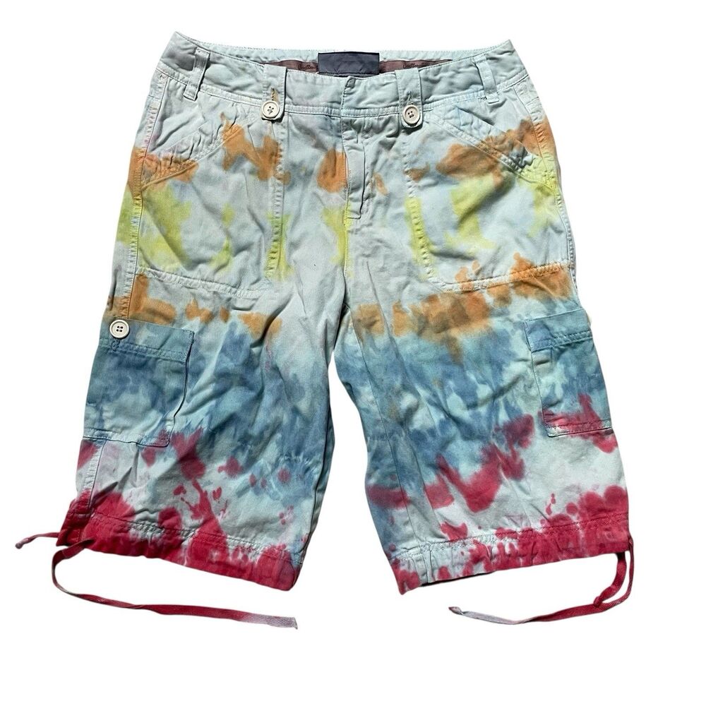 Custom Caribbean Joe's Women's Tie Dyed Bermuda Shorts Size 8 OOAK